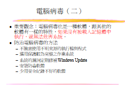  電腦病毒（二）